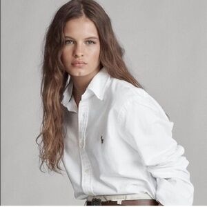 Polo by Ralph Lauren Woman’s Custom Fit White Button Down Shirt